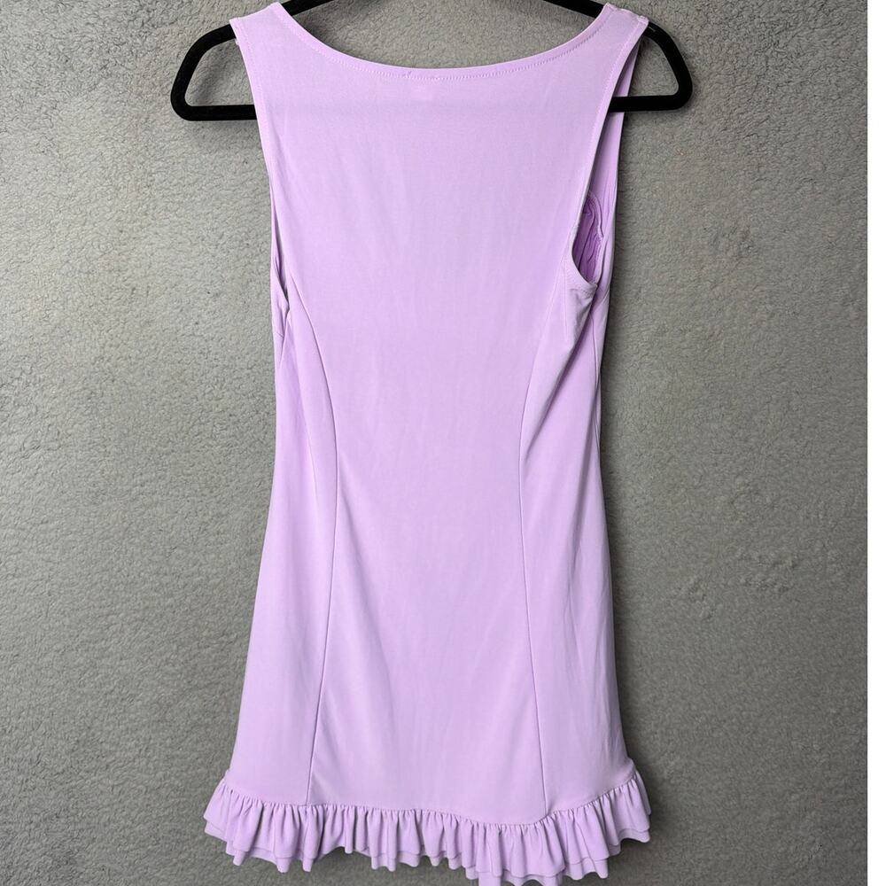 Kimchi Blue UO Lavender Ruched Bow Mini Dress Coquette Balletcore Y2K Style M - Picture 4 of 9